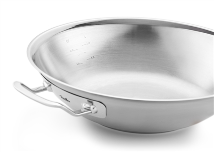 084-888-30-000/0 Original-Profi Collection® WOK CON TAPA ABOVEDADA 30CM – 4.1L | FISSLER - Imagen 2